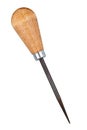 Wooden awl isolated