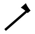 Wooden axe icon black and white background vector Royalty Free Stock Photo