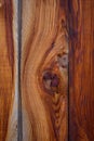 Wooden background, close-up. Brown vertical boards. Facing the exterior walls of the house. Ramshackle wall with peeling paint