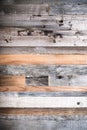 Wooden background from the ends of old boards. Toned Royalty Free Stock Photo