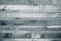 Wooden background from the ends of old boards. Toned Royalty Free Stock Photo