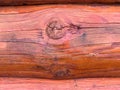 Wooden background. Log cabin wall background. Old weathered orange logs. Log wall. Light wooden wall. environmentally friendly Royalty Free Stock Photo