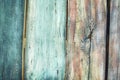 Wooden background made of painted boards for page design and decoration. Retro texture for text. Royalty Free Stock Photo