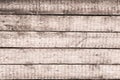 Wooden background of old shabby vintage boards. Grey wood panel of horizontal boards. Royalty Free Stock Photo