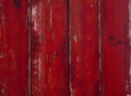 Old weathered red wooden planks