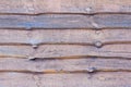 Wooden background of rough, uncouth planks Royalty Free Stock Photo
