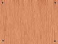 Wooden background, screws screwed. Empty space for your text.