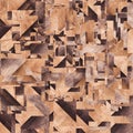 Wooden background, squares abstract pattern Royalty Free Stock Photo