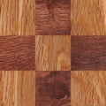 Wooden background, squares in a checkerboard pattern Royalty Free Stock Photo