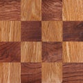 Wooden background, squares in a checkerboard pattern Royalty Free Stock Photo