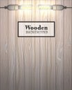 Wooden background with USB LED lamps