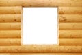 Wooden balk window Royalty Free Stock Photo