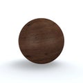 Wooden Ball Dark Oak