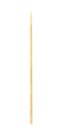 Wooden bamboo pointed tip stick thin for skewer isolated on white background, single tipped wooden bamboo chopstick for skewer