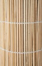 Wooden bamboo texture, sushi mat texture. Royalty Free Stock Photo