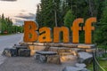 Wooden Banff Canada Sign Alberta, Canada