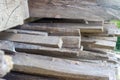 wooden bar blocks materials stacked at carpentry