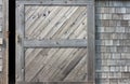 Wooden Barn Door Ajar Royalty Free Stock Photo