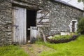 Wooden Barn Door, English Lake District, Cumbria, England. Royalty Free Stock Photo