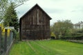 Wooden Barn In Town