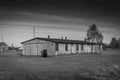 Wooden barrack in Auschwitz II Birkenau nazist extermination camp