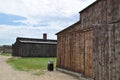 Wooden barracks in Birkenau concentration camp