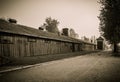 Wooden barracks camp Auschwitz I, Poland