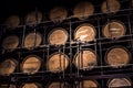 Wooden barrel alcohol Royalty Free Stock Photo