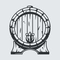 Wooden barrel for beer wine whisky bar