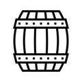 Wooden barrel icon, Saint patrick\'s day related vector