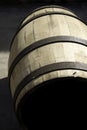 Wooden barrel for stocking wine Royalty Free Stock Photo