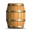 Wooden barrel vector