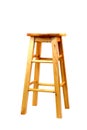 Wooden barstool Royalty Free Stock Photo