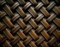 A Wooden basketweave texture pattern background. Created with Generative AI