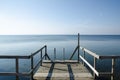 Wooden bath pier