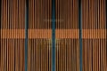 Wooden battens wall background Royalty Free Stock Photo