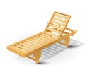 Wooden beach bed