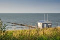 Beach house along the North Sea Coastline, Cadzand Bad, The Netherlands Royalty Free Stock Photo