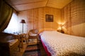 Wooden bedroom Royalty Free Stock Photo