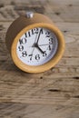 Wooden bedside clock