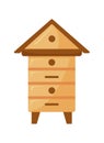 wooden beehives structure Royalty Free Stock Photo