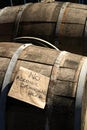 wooden beer barrels borough market london Royalty Free Stock Photo