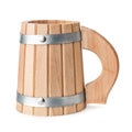 Wooden beer mug Royalty Free Stock Photo