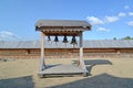 Wooden belfry in the territory of the Sacred and Troitsk Trifonov-Pechengsky man's monastery