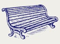 Wooden bench Royalty Free Stock Photo