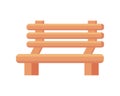 wooden bench garden Royalty Free Stock Photo