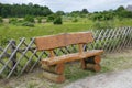 Wooden bench, rustic Royalty Free Stock Photo