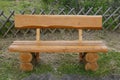 Wooden bench, rustic Royalty Free Stock Photo