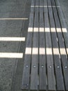 Wooden benches