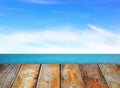 Wooden berth Royalty Free Stock Photo